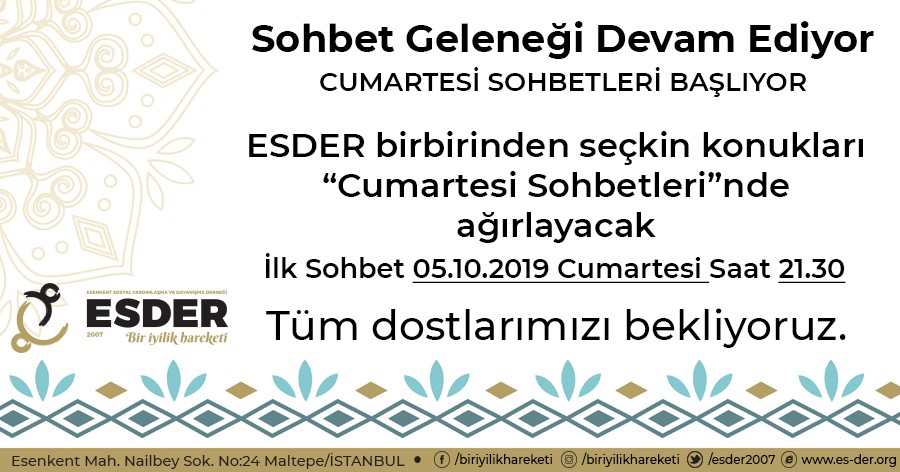 Cumartesi Sohbetleri